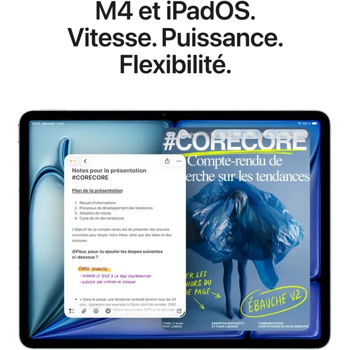 Apple - iPad Air M4 (2026) - 11" - Wi-Fi + Cellular - 256Go - Mauve – Image 5