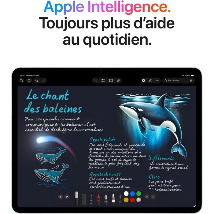 Apple - iPad Air M4 (2026) - 11" - Wi-Fi + Cellular - 256Go - Mauve – Image 6