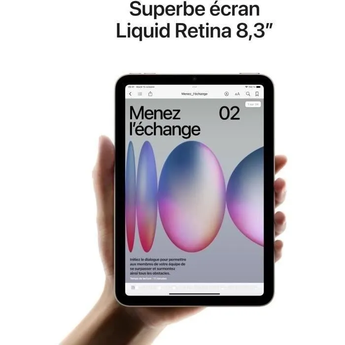 Apple iPad mini (2024) - 8.3''- WiFi + Cellular - 128 Go - Space Grey – Image 2