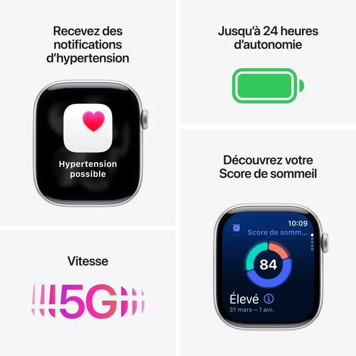 Apple Watch Series 11 GPS + Cellular - 46mm - Boîtier Jet Black Aluminium - Bracelet Black Sport Band - S/M – Image 2