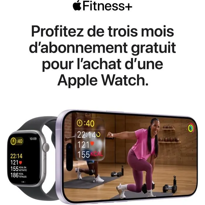 Apple Watch Series 11 GPS + Cellular - 46mm - Boîtier Jet Black Aluminium - Bracelet Black Sport Band - S/M – Image 8