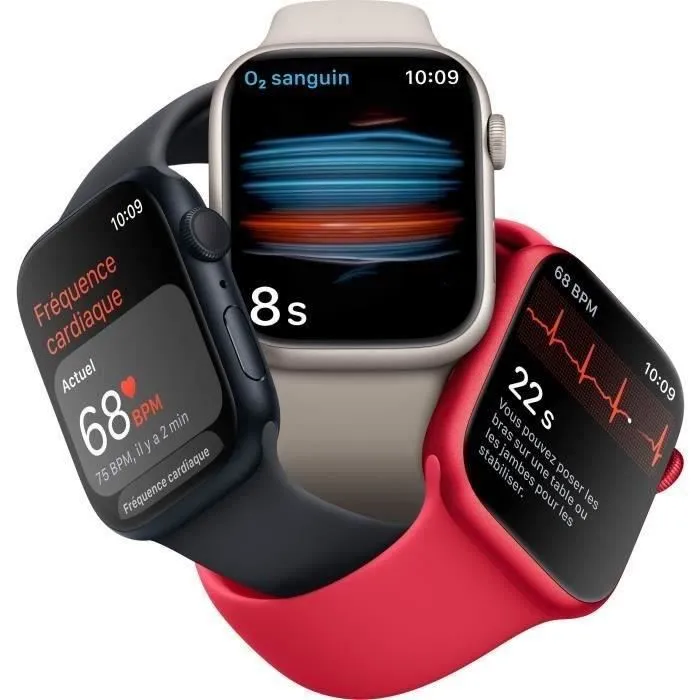 Apple Watch Series 8 GPS + Cellular - 45mm - Boîtier (PRODUCT)RED Aluminium (2022) - Reconditionné - Excellent état – Image 5