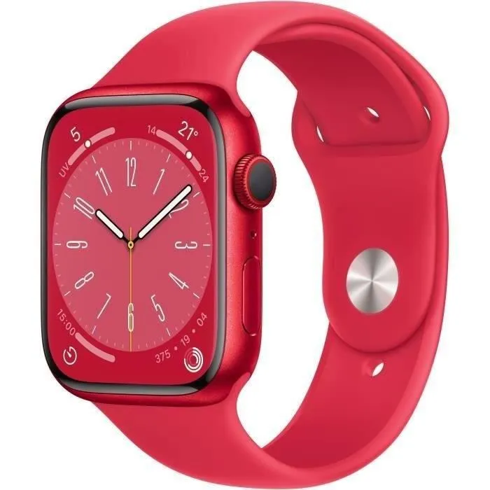Apple Watch Series 8 GPS + Cellular - 45mm - Boîtier (PRODUCT)RED Aluminium (2022) - Reconditionné - Excellent état