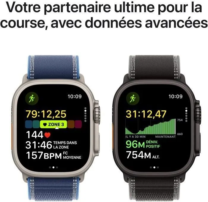 Apple Watch Ultra 3 GPS + Cellular - 49mm Boîtier Black Titanium - Bracelet Alpine Loop - L (2025) - Reconditionné - Excellent état – Image 5