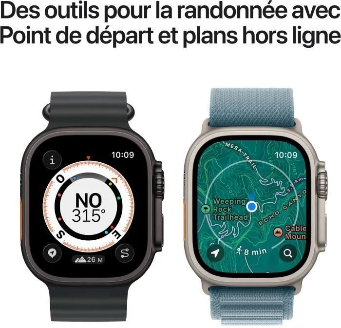 Apple Watch Ultra 3 GPS + Cellular - 49mm Boîtier Black Titanium - Bracelet Alpine Loop - L (2025) - Reconditionné - Excellent état – Image 6