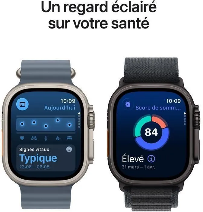 Apple Watch Ultra 3 GPS + Cellular - 49mm Boîtier Black Titanium - Bracelet Alpine Loop - L (2025) - Reconditionné - Excellent état – Image 7