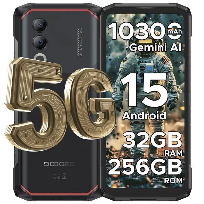 Smartphone Incassable 5G Doogee Blade20 Turbo - 10300mAh 6.6” HD+ Telephone Incassable Android 15 - 32Go+256Go - 50MP+16MP – Image 4