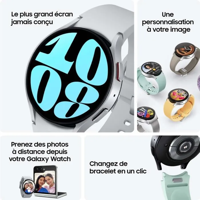 Montre connectée Samsung Galaxy Watch6 40mm Bluetooth Noir – Image 4