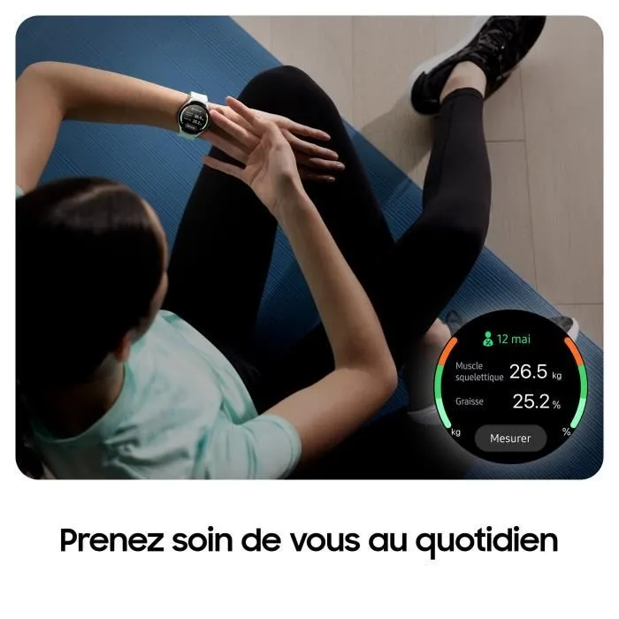 Montre connectée Samsung Galaxy Watch6 40mm Bluetooth Noir – Image 6