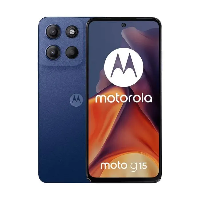 Smartphone - Motorola - Moto G15 - 8 Go RAM - 128 Go - Double SIM - 5200 mAh
