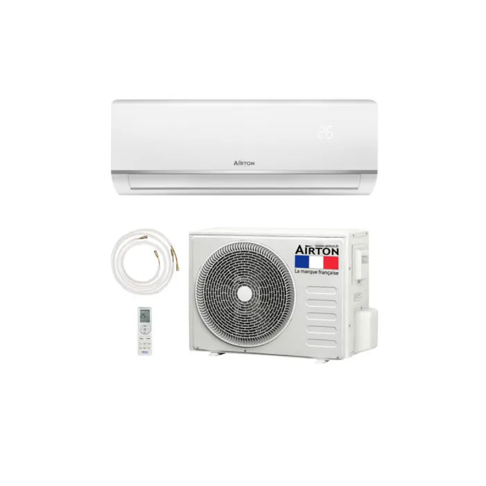 Pack Airton prêt à poser: Climatiseur Mono-split Réversible - 3400/3600W A++A+. Vendu avec liaisons Readyclim 4m