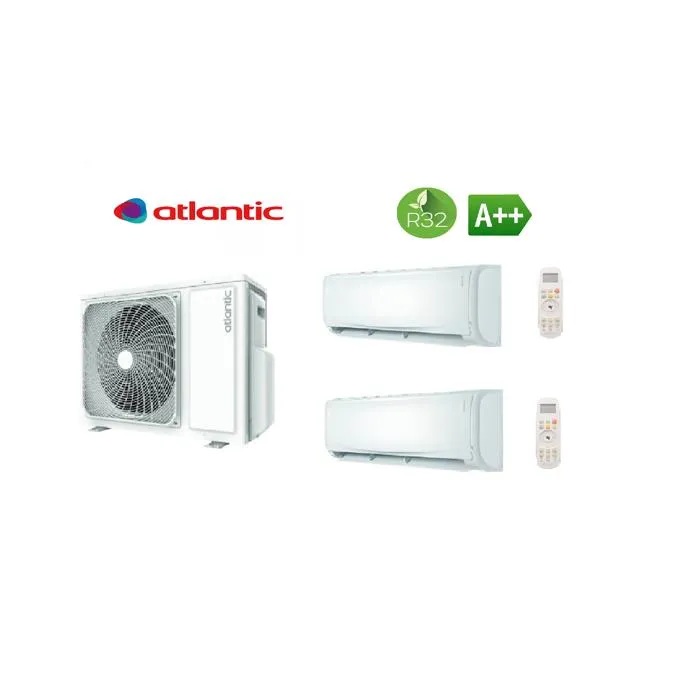 Climatisation bi split - Atlantic- Dojo R32 - 4,8 kW - 2 unités intérieures - Écologique A++