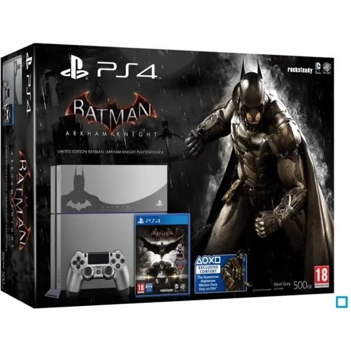 PS4 - Sony - 500Go - Edition limitée Batman Arkham Knight