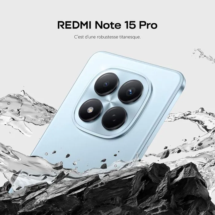Smartphone - Xiaomi - Redmi Note 15 Pro - 8 Go RAM - 256 Go - Batterie 6500 mAh – Image 2
