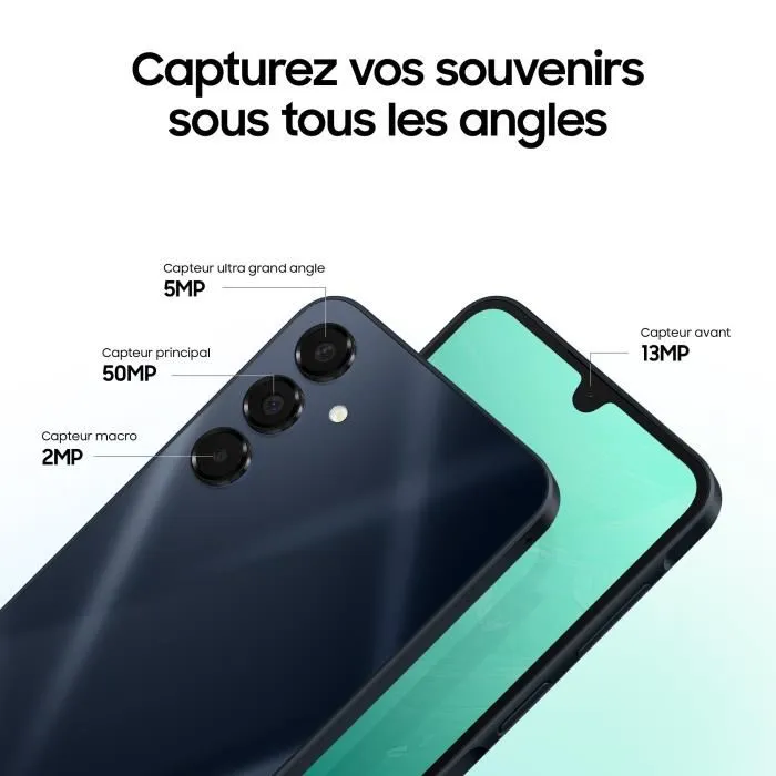Samsung Galaxy A16 5G Smartphone 128Go Bleu nuit - Version Française – Image 6