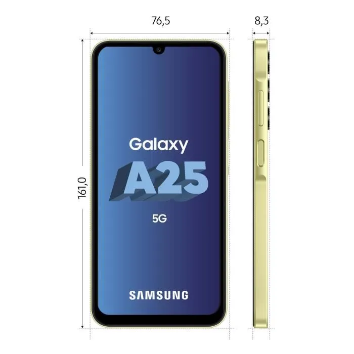 Samsung Galaxy A25 Smartphone 256 Go 5G Lime – Image 3