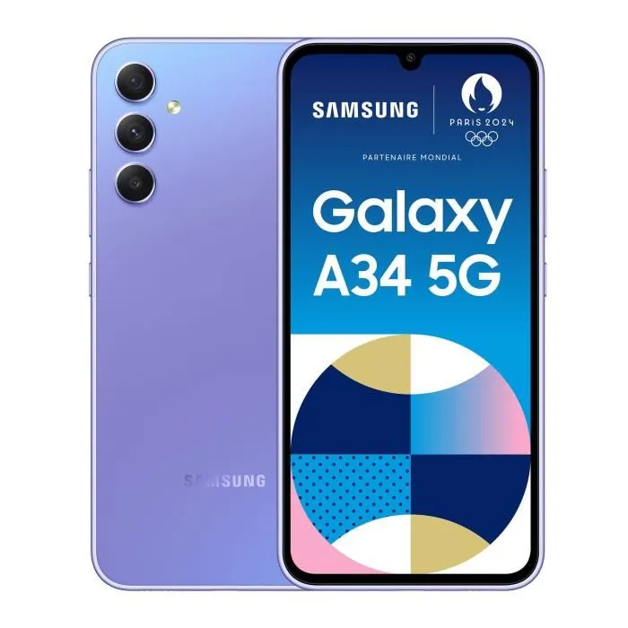 Samsung Galaxy A34 5G Lavande 128 Go