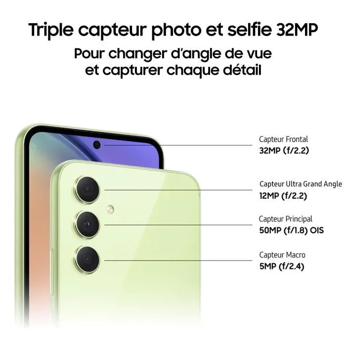 Samsung Galaxy A54 5G Lavande 128 Go – Image 5