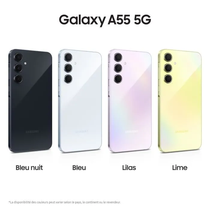 Samsung Galaxy A55 Smartphone 256 Go 5G Lime – Image 3
