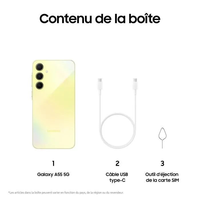 Samsung Galaxy A55 Smartphone 256 Go 5G Lime – Image 6