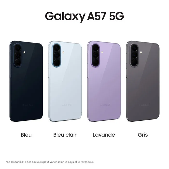 Samsung Galaxy A57 5G AI Smartphone 128 Go Bleu - Version française – Image 2