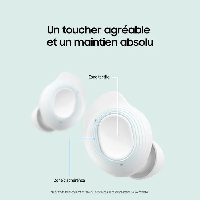 Ecouteurs Samsung Galaxy Buds FE True wireless à réduction de bruit active Graphite – Image 8