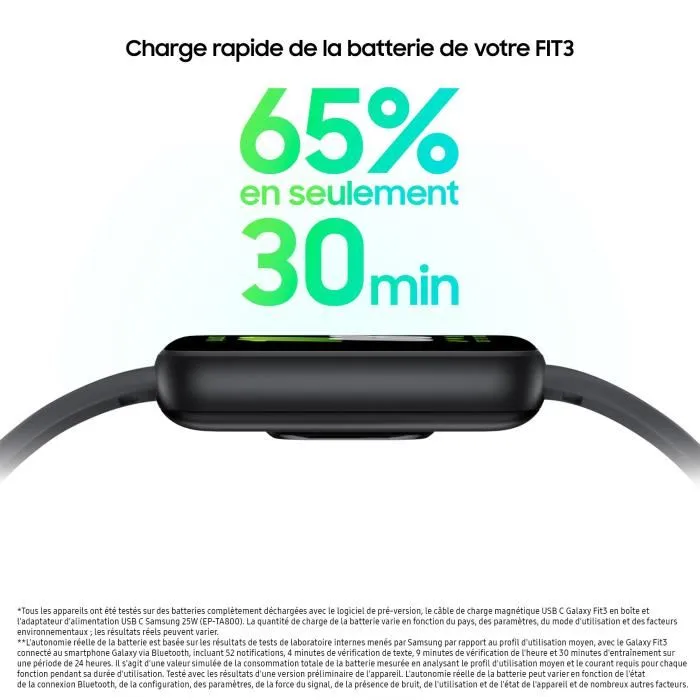 Samsung Galaxy Fit 3 Bracelet Connecté Gris – Image 3