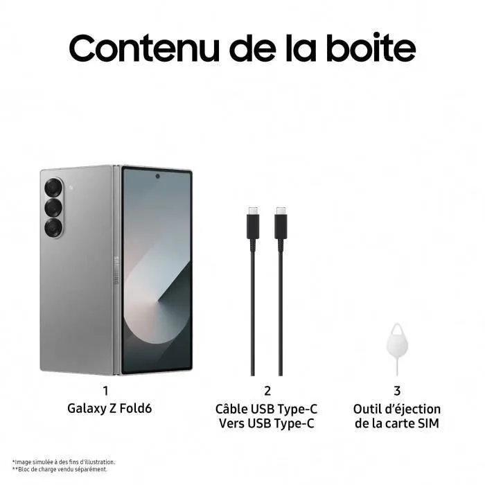 Samsung Galaxy Z Fold6 Smartphone 1 To Gris – Image 8