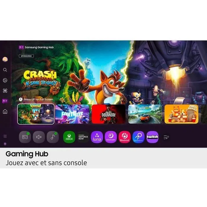 TV LED 65" (165 cm)- Samsung- 4K UHD 3840x2160 - HDR10+ - Smart TV - Gaming Hub - 3xHDMI - WiFi – Image 7
