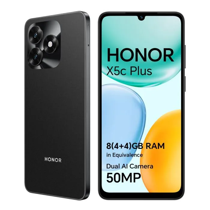 Smartphone - Honor X5c Plus - 4G - 4Go RAM - 256Go - Caméra ultra net 50 Mpx - 5260mAh - EU version