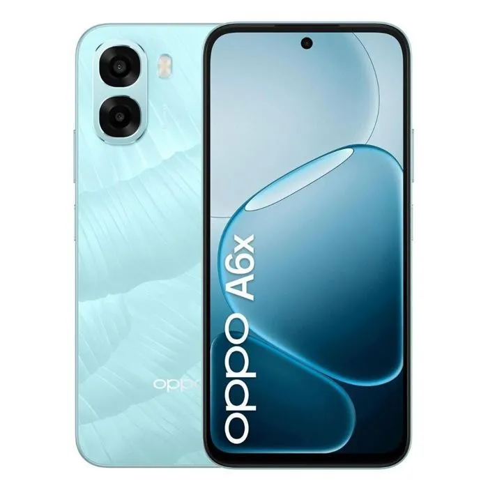 Smartphone - Oppo A6x - 4G - 4Go RAM - 128Go - Écran 6.75" 120Hz - Bleu Glacier