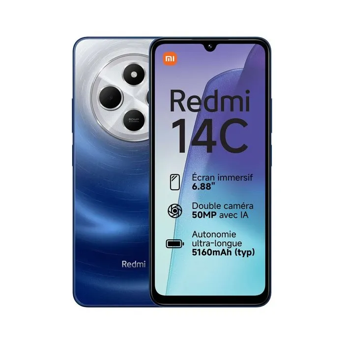 Smartphone - Xiaomi - Redmi 14C - 6,88" HD+ - 8 Go RAM - 256 Go - 50 MP – Image 2