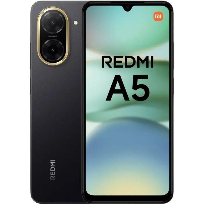 Smartphone Xiaomi Redmi A5 128 Go Noir Version Française + Ecouteurs sans fil Xiaomi Redmi Buds 4 Lite Noir – Image 2