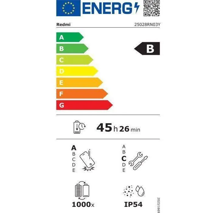 Smartphone Xiaomi Redmi A5 128 Go Noir Version Française + Ecouteurs sans fil Xiaomi Redmi Buds 4 Lite Noir – Image 4