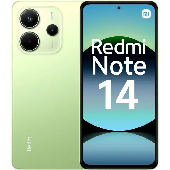 Smartphone Xiaomi Redmi Note 14 256 Go Vert Version Française + Ecouteurs sans fil Xiaomi Redmi Buds 4 Lite Noir – Image 2