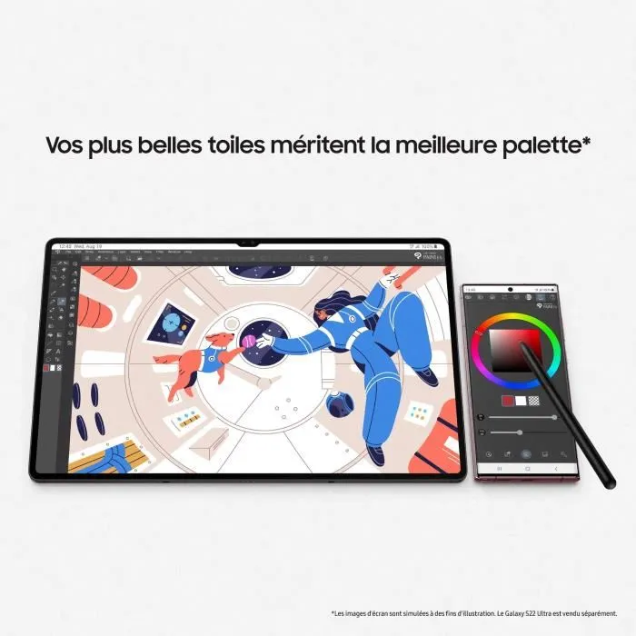 Samsung - Galaxy Tab S8 - 11" - RAM 8Go - 256 Go - Anthracite - 5G - S Pen inclus – Image 3