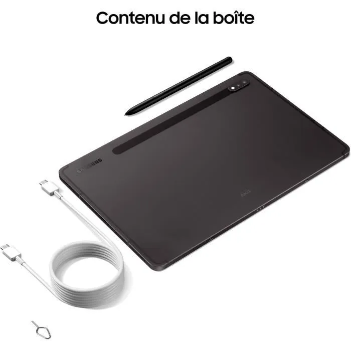 Samsung - Galaxy Tab S8 - 11" - RAM 8Go - 256 Go - Anthracite - 5G - S Pen inclus – Image 7