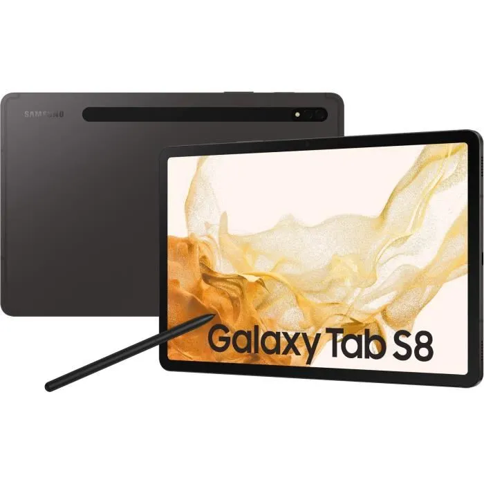 Samsung - Galaxy Tab S8 - 11" - RAM 8Go - 256 Go - Anthracite - 5G - S Pen inclus